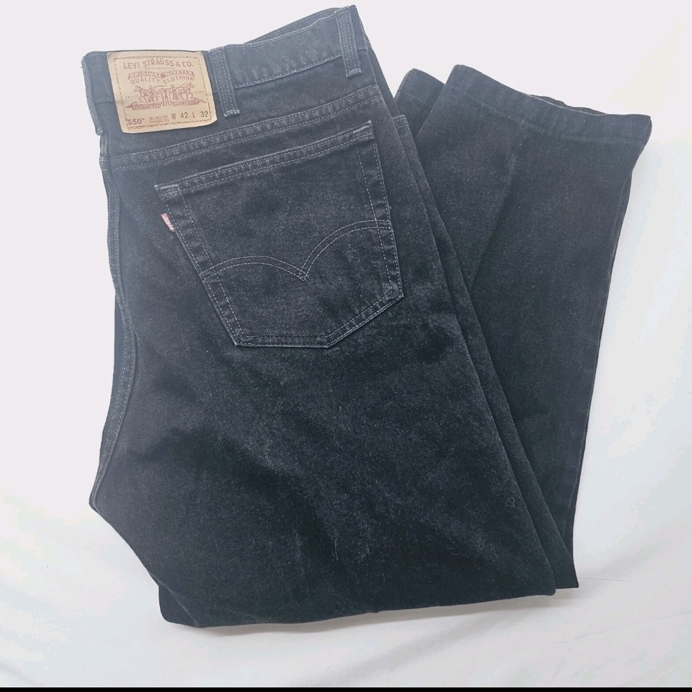 Levis 550 Jeans Mens 42x32 Tab Zip Fly Relaxed Fit Tapered Vintage Made in USA